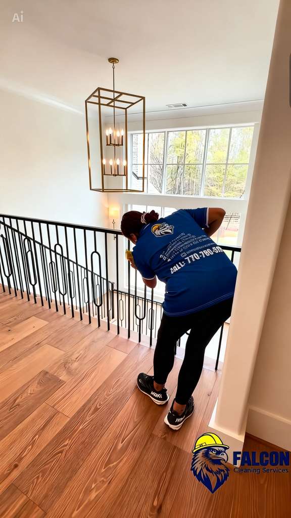 Cleaning of handrails and railings